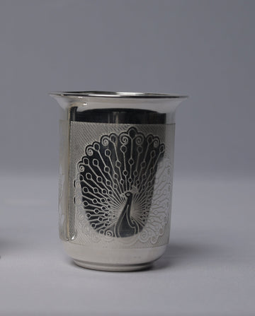 Majestic Peacock Silver Cup