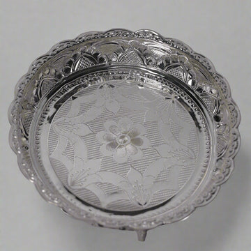 Ornate Blossom Silver Plate