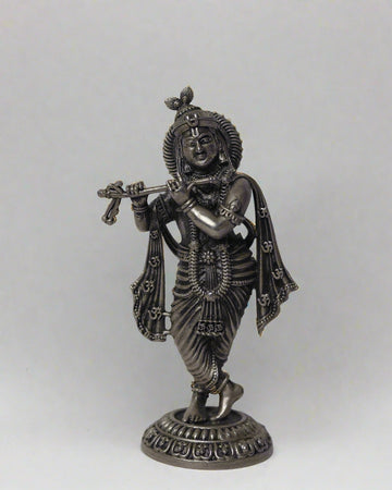 Krishna Silver Idol