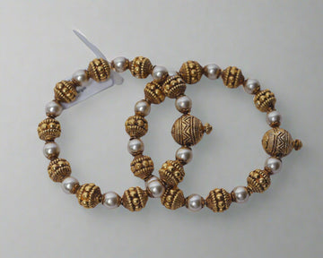 Regal Gold Silver Bangle Set