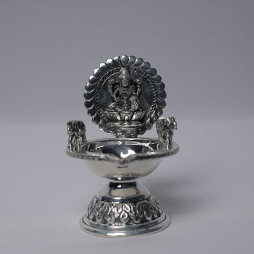 Ornate Laxmi Crest Diya